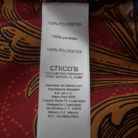 CHICO'S Asymmetrical Tunic Size 1 (M/8) - Picture 14 of 15